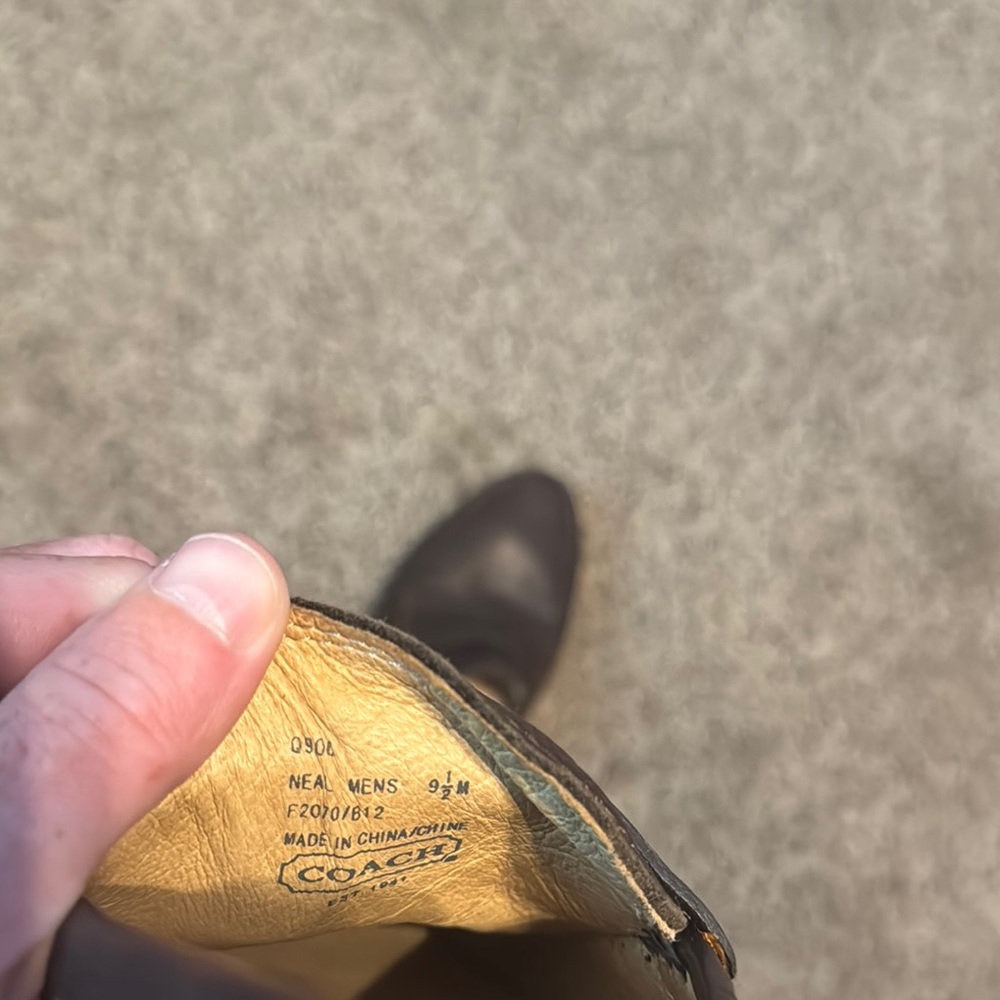 Coach Brown Leather Loafers - Picture 6 of 6